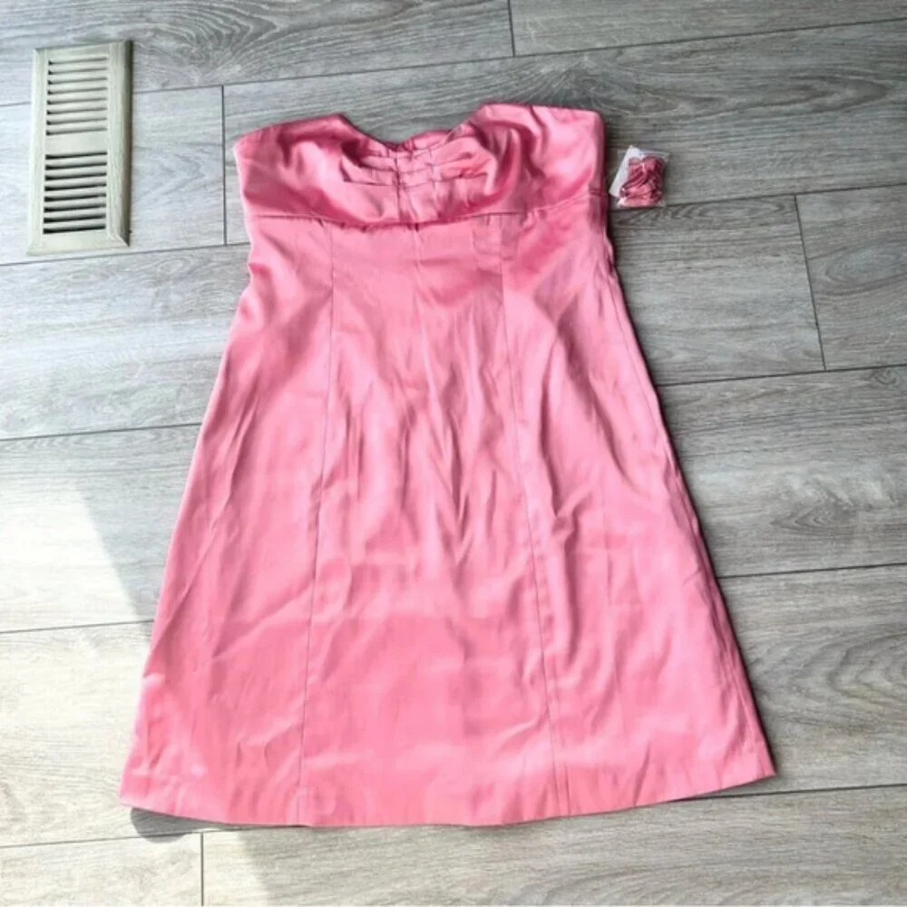 NWT RW&CO Pink Satin Evening Dress - Picture 4 of 15